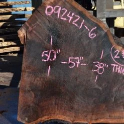 Goby Walnut Products Oregon Black Walnut Slab 092421-06 Green Slabs