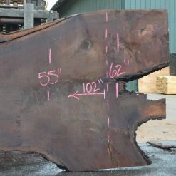 Goby Walnut Products Oregon Black Walnut Slab 082221-01 Green Slabs