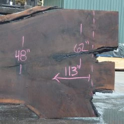 Goby Walnut Products Oregon Black Walnut Slab 082221-02 Green Slabs